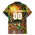 Personalised NAIDOC Week 2025 Panthers Rugby Family Matching Mermaid Dress and Hawaiian Shirt Aboriginal Dot Painting