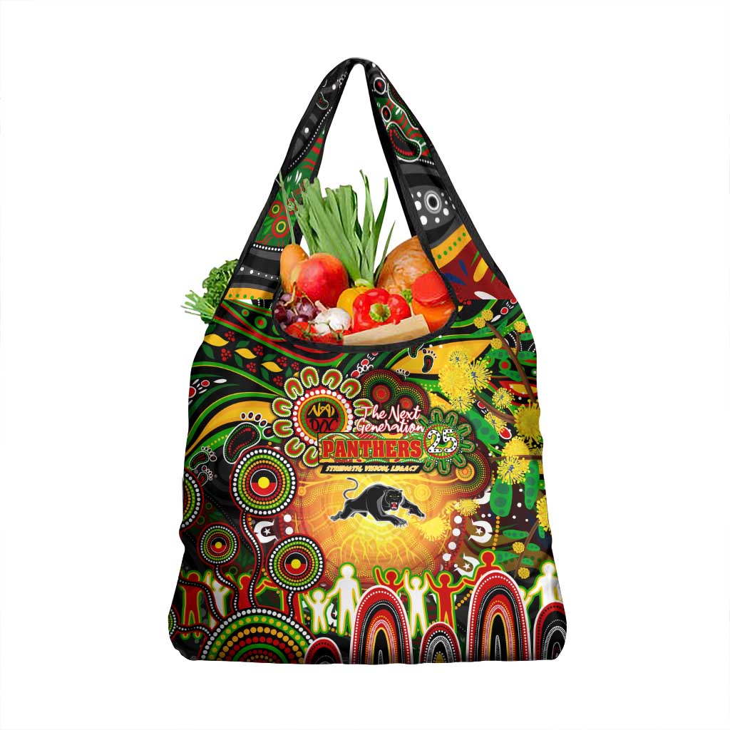 NAIDOC Week 2025 Panthers Rugby Grocery Bag Aboriginal Dot Painting