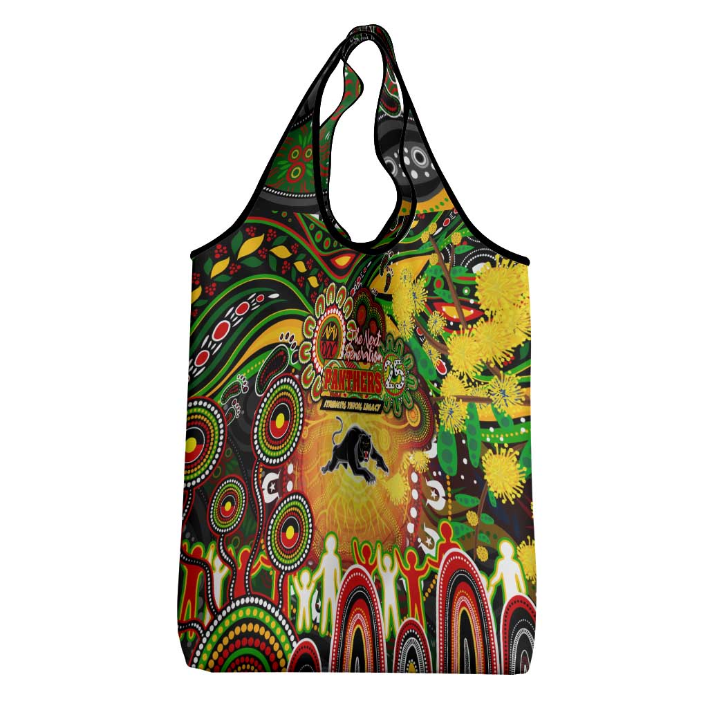 NAIDOC Week 2025 Panthers Rugby Grocery Bag Aboriginal Dot Painting