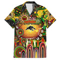Personalised NAIDOC Week 2025 Panthers Rugby Hawaiian Shirt Aboriginal Dot Painting