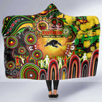 NAIDOC Week 2025 Panthers Rugby Hooded Blanket Aboriginal Dot Painting