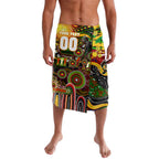 Personalised NAIDOC Week 2025 Panthers Rugby Lavalava Aboriginal Dot Painting