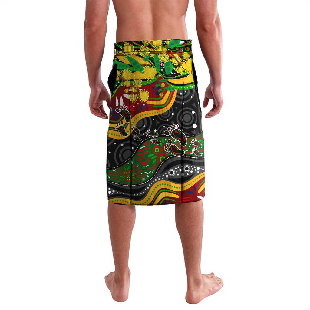 Personalised NAIDOC Week 2025 Panthers Rugby Lavalava Aboriginal Dot Painting