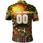 Personalised NAIDOC Week 2025 Panthers Rugby Polo Shirt Aboriginal Dot Painting