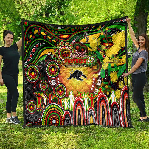 NAIDOC Week 2025 Panthers Rugby Quilt Aboriginal Dot Painting