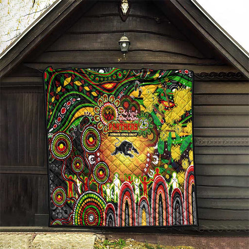NAIDOC Week 2025 Panthers Rugby Quilt Aboriginal Dot Painting