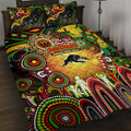 NAIDOC Week 2025 Panthers Rugby Quilt Bed Set Aboriginal Dot Painting