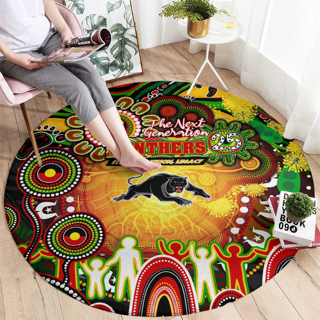 NAIDOC Week 2025 Panthers Rugby Round Carpet Aboriginal Dot Painting