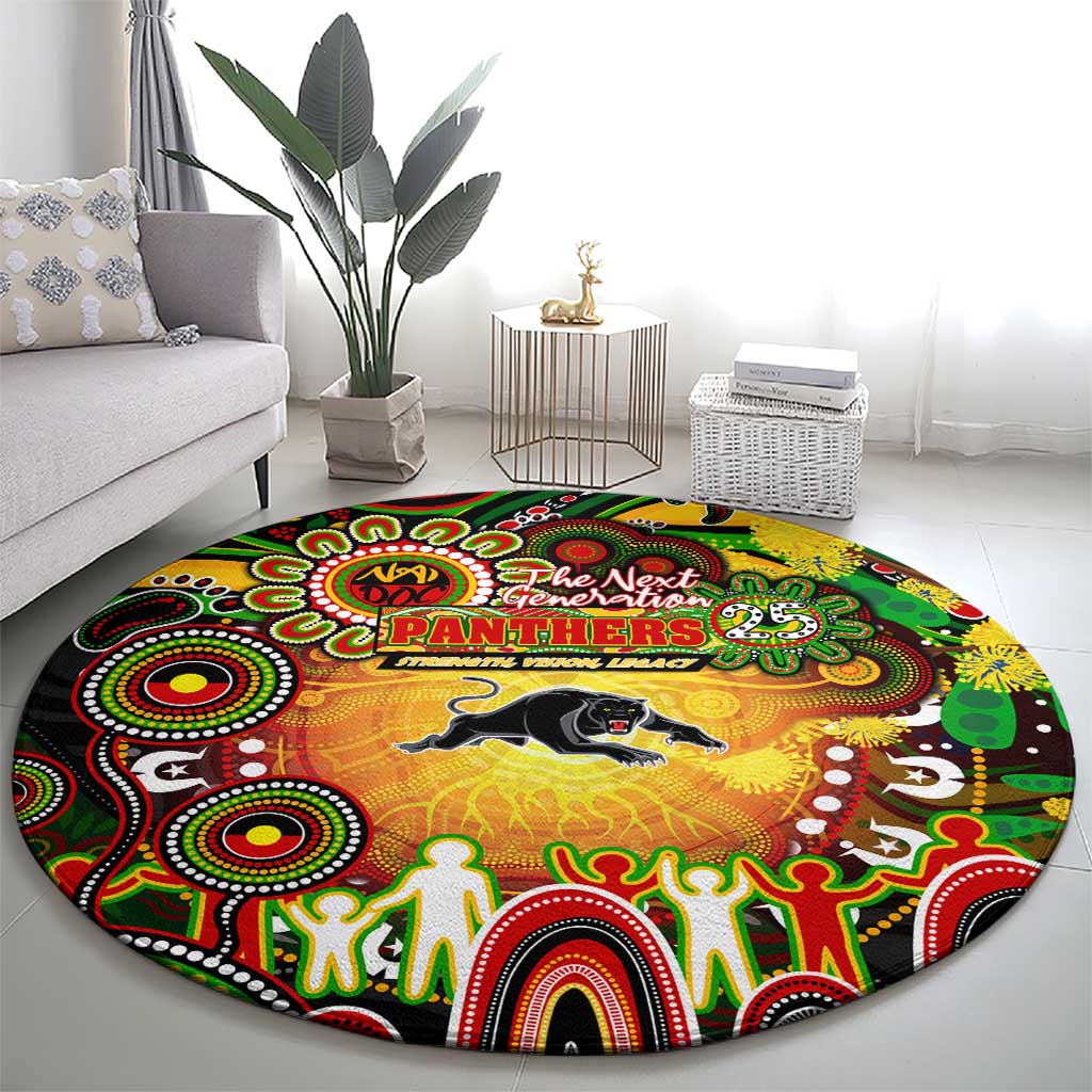 NAIDOC Week 2025 Panthers Rugby Round Carpet Aboriginal Dot Painting