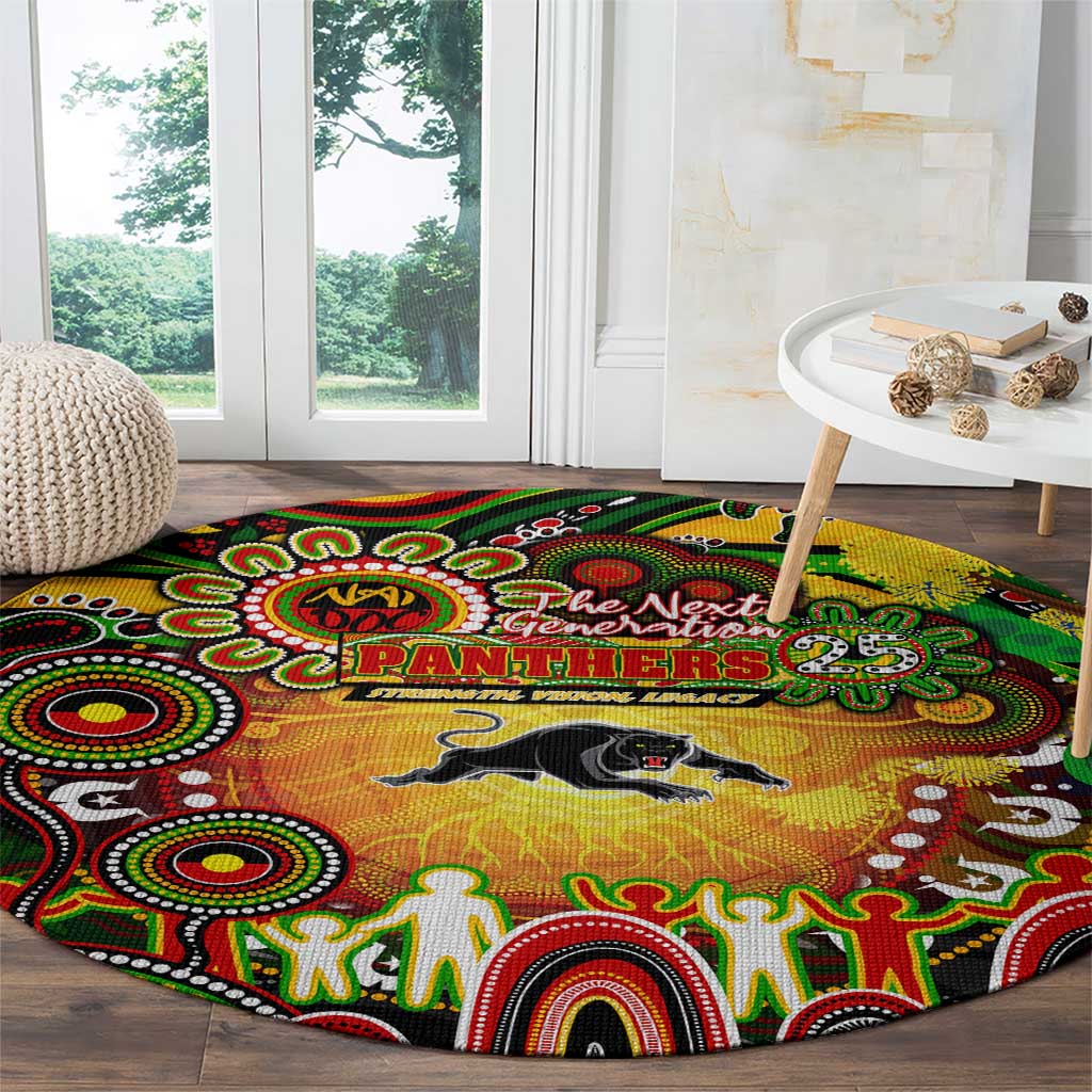 NAIDOC Week 2025 Panthers Rugby Round Carpet Aboriginal Dot Painting