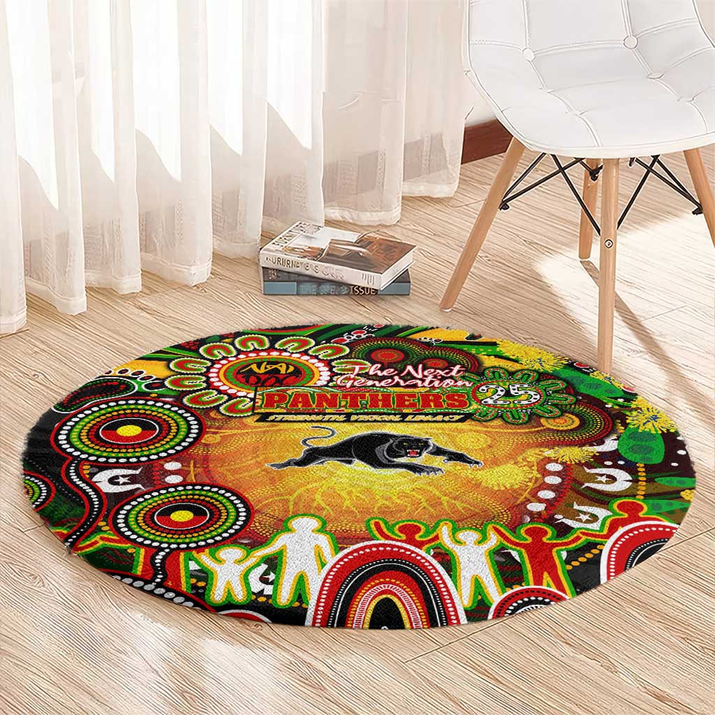 NAIDOC Week 2025 Panthers Rugby Round Carpet Aboriginal Dot Painting