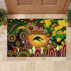 NAIDOC Week 2025 Panthers Rugby Rubber Doormat Aboriginal Dot Painting