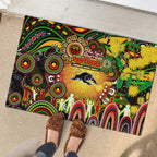 NAIDOC Week 2025 Panthers Rugby Rubber Doormat Aboriginal Dot Painting