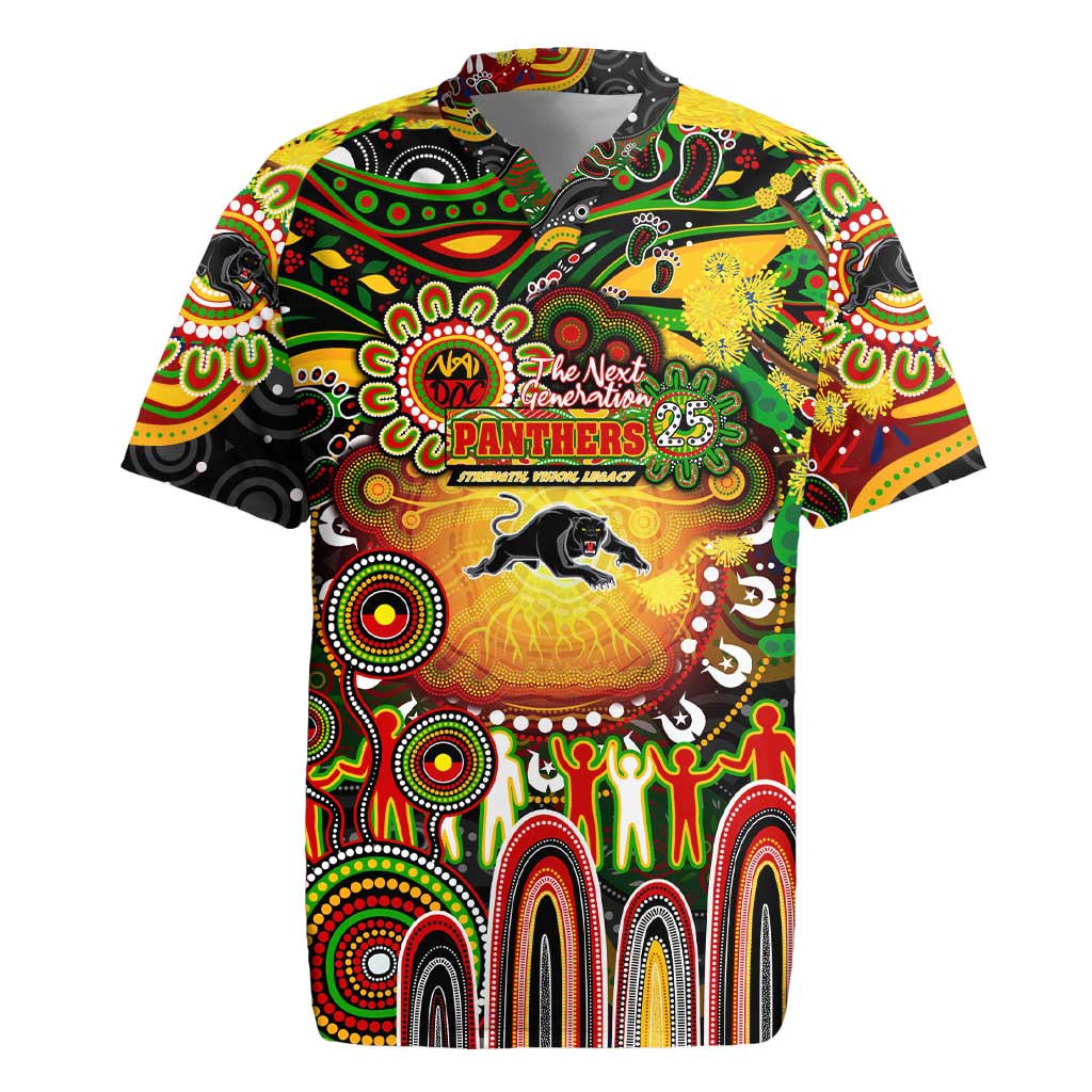 Personalised NAIDOC Week 2025 Panthers Rugby Rugby Jersey Aboriginal Dot Painting