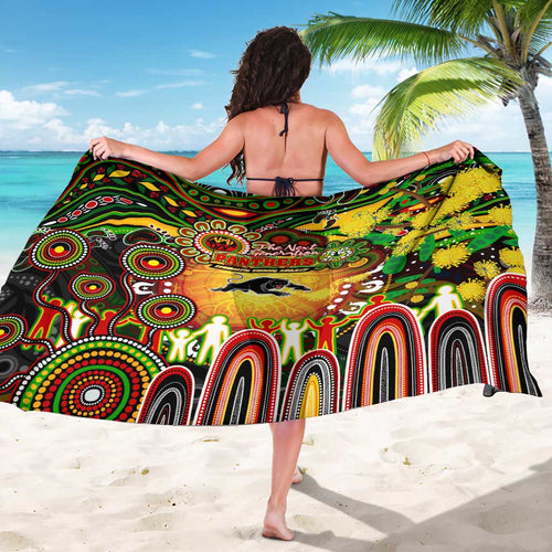 NAIDOC Week 2025 Panthers Rugby Sarong Aboriginal Dot Painting