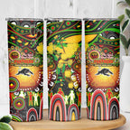 NAIDOC Week 2025 Panthers Rugby Skinny Tumbler Aboriginal Dot Painting
