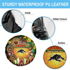NAIDOC Week 2025 Panthers Rugby Spare Tire Cover Aboriginal Dot Painting