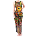 Personalised NAIDOC Week 2025 Panthers Rugby Tank Maxi Dress Aboriginal Dot Painting