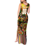 Personalised NAIDOC Week 2025 Panthers Rugby Tank Maxi Dress Aboriginal Dot Painting