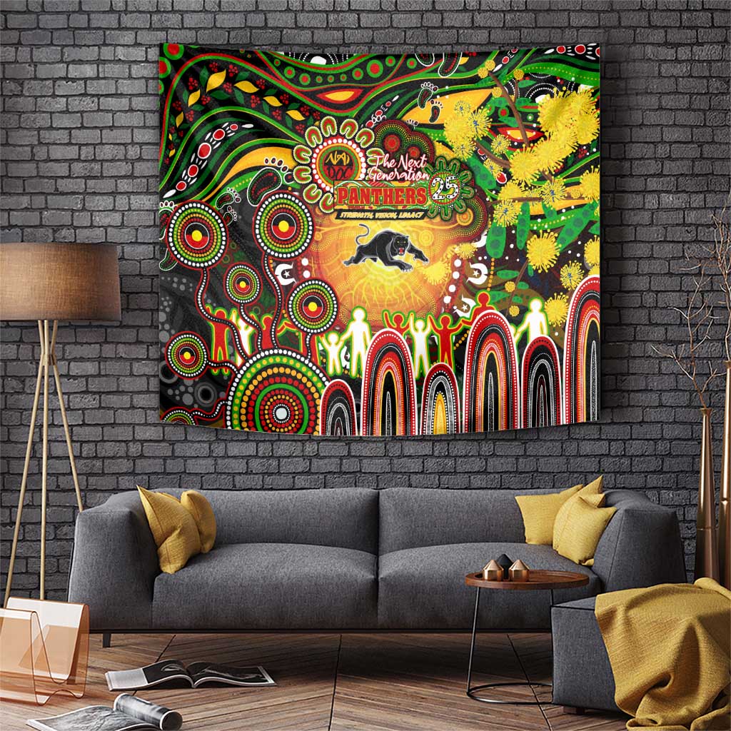 NAIDOC Week 2025 Panthers Rugby Tapestry Aboriginal Dot Painting