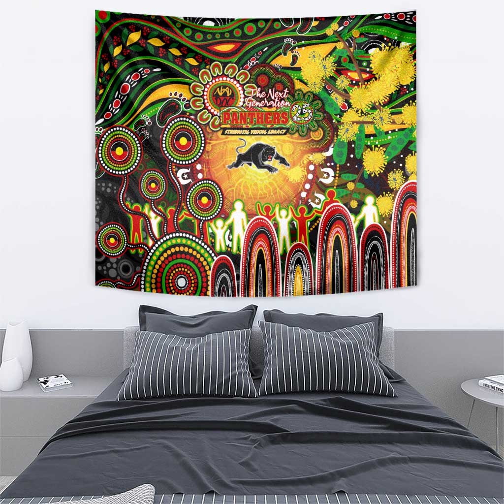 NAIDOC Week 2025 Panthers Rugby Tapestry Aboriginal Dot Painting