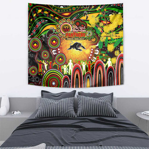 NAIDOC Week 2025 Panthers Rugby Tapestry Aboriginal Dot Painting