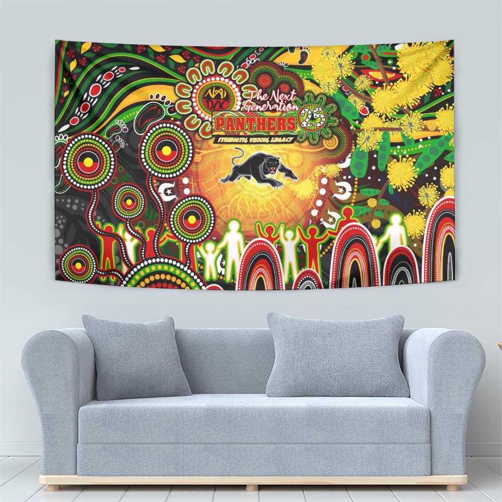 NAIDOC Week 2025 Panthers Rugby Tapestry Aboriginal Dot Painting