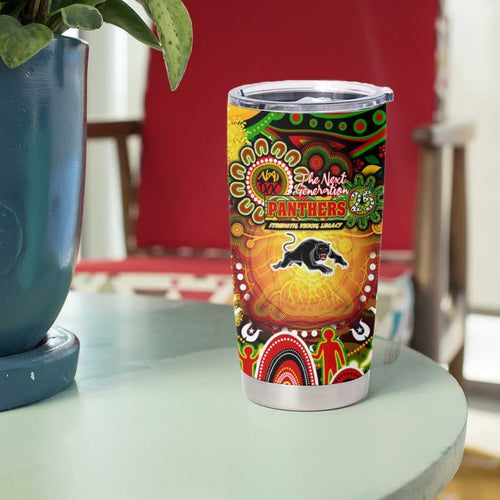 NAIDOC Week 2025 Panthers Rugby Tumbler Cup Aboriginal Dot Painting