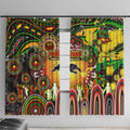 NAIDOC Week 2025 Panthers Rugby Window Curtain Aboriginal Dot Painting