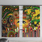 NAIDOC Week 2025 Panthers Rugby Window Curtain Aboriginal Dot Painting