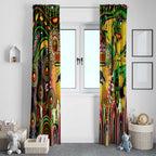NAIDOC Week 2025 Panthers Rugby Window Curtain Aboriginal Dot Painting
