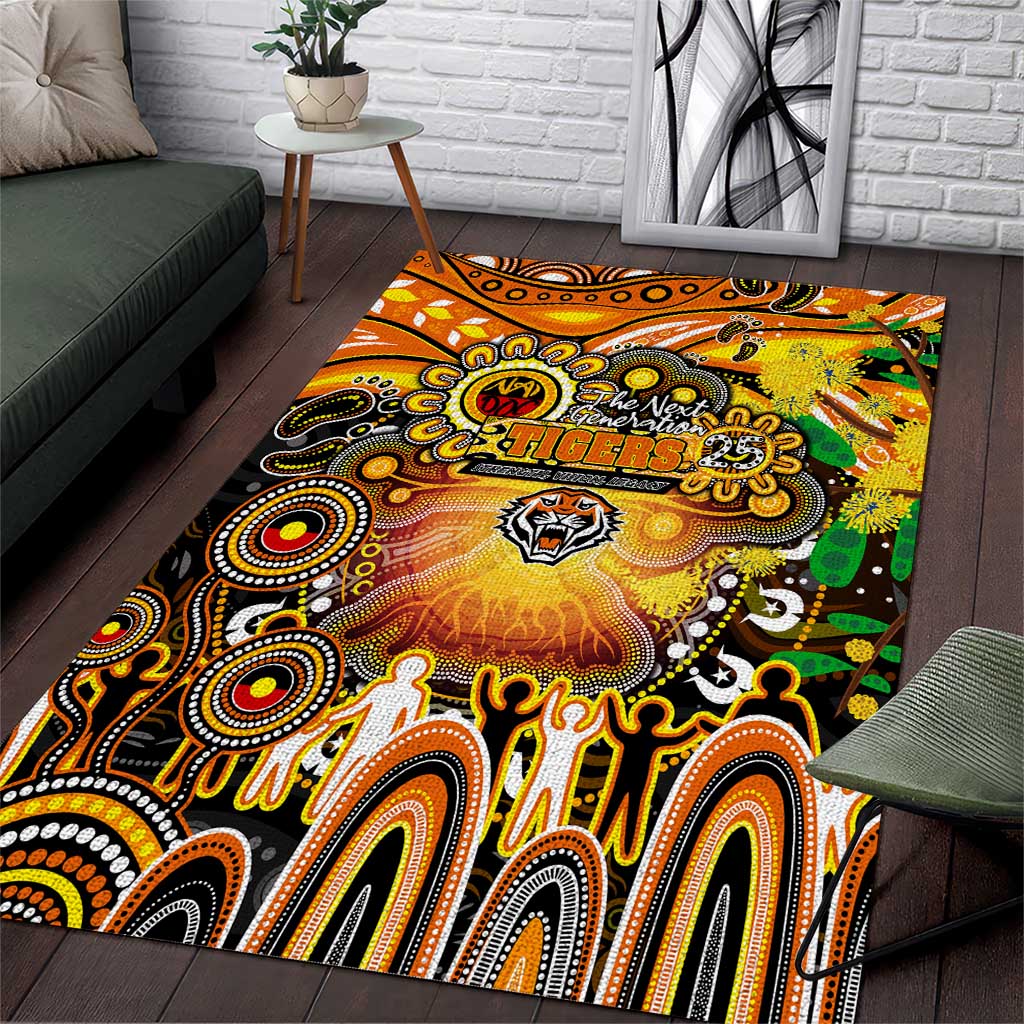 NAIDOC Week 2025 Tigers Rugby Area Rug Aboriginal Dot Painting