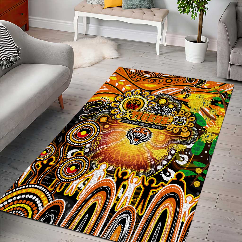 NAIDOC Week 2025 Tigers Rugby Area Rug Aboriginal Dot Painting