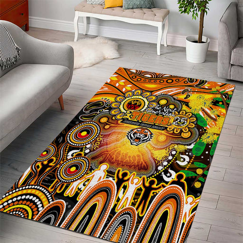 NAIDOC Week 2025 Tigers Rugby Area Rug Aboriginal Dot Painting