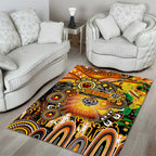 NAIDOC Week 2025 Tigers Rugby Area Rug Aboriginal Dot Painting