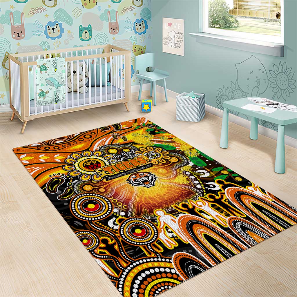 NAIDOC Week 2025 Tigers Rugby Area Rug Aboriginal Dot Painting