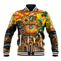 Personalised NAIDOC Week 2025 Tigers Rugby Baseball Jacket Aboriginal Dot Painting