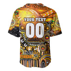 Personalised NAIDOC Week 2025 Tigers Rugby Baseball Jersey Aboriginal Dot Painting