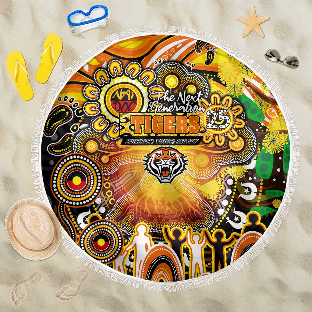 NAIDOC Week 2025 Tigers Rugby Beach Blanket Aboriginal Dot Painting
