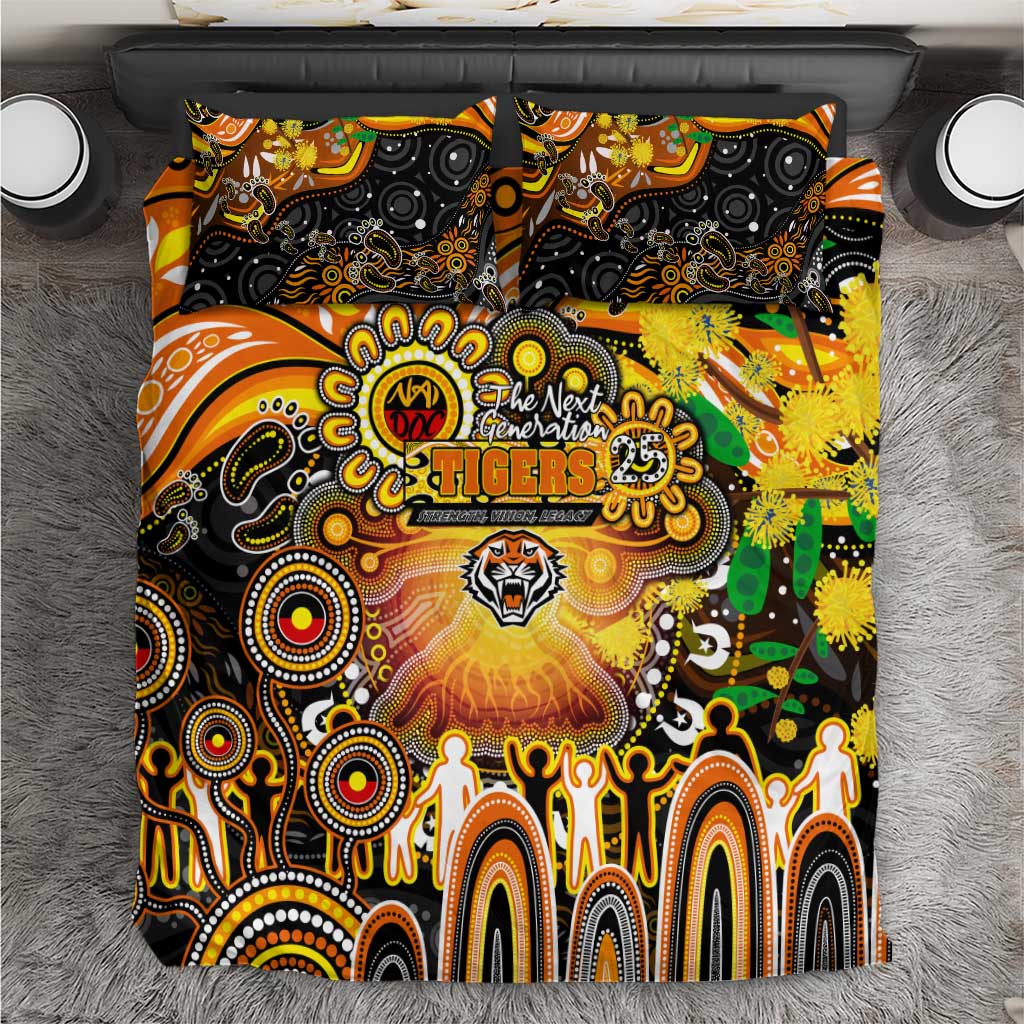 NAIDOC Week 2025 Tigers Rugby Bedding Set Aboriginal Dot Painting