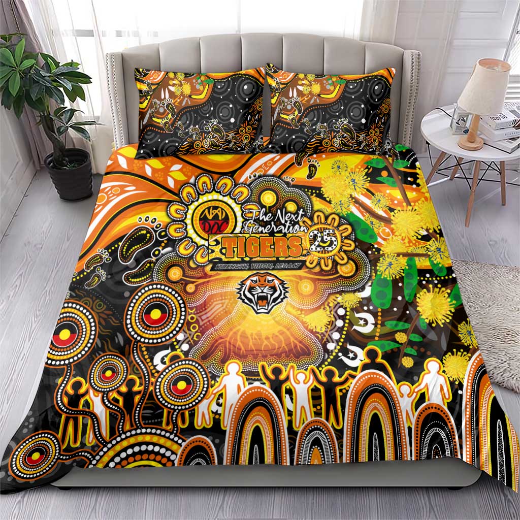 NAIDOC Week 2025 Tigers Rugby Bedding Set Aboriginal Dot Painting