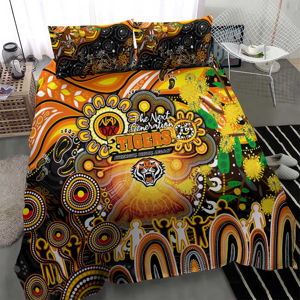 NAIDOC Week 2025 Tigers Rugby Bedding Set Aboriginal Dot Painting