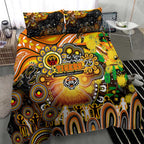 NAIDOC Week 2025 Tigers Rugby Bedding Set Aboriginal Dot Painting