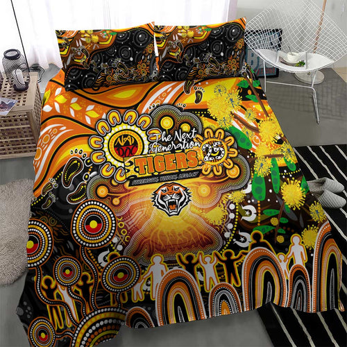 NAIDOC Week 2025 Tigers Rugby Bedding Set Aboriginal Dot Painting