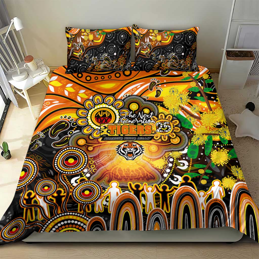 NAIDOC Week 2025 Tigers Rugby Bedding Set Aboriginal Dot Painting