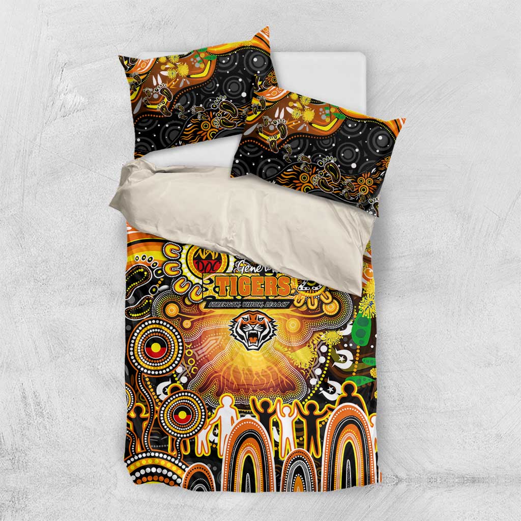 NAIDOC Week 2025 Tigers Rugby Bedding Set Aboriginal Dot Painting