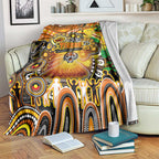 NAIDOC Week 2025 Tigers Rugby Blanket Aboriginal Dot Painting