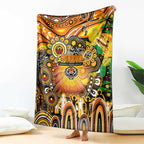 NAIDOC Week 2025 Tigers Rugby Blanket Aboriginal Dot Painting