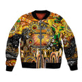 Personalised NAIDOC Week 2025 Tigers Rugby Bomber Jacket Aboriginal Dot Painting
