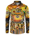 Personalised NAIDOC Week 2025 Tigers Rugby Button Sweatshirt Aboriginal Dot Painting